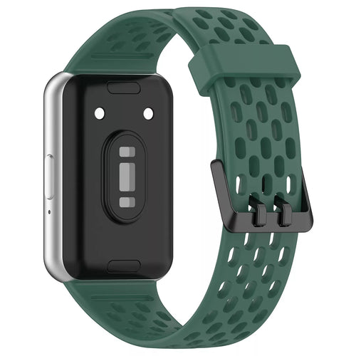 Correa silicona transpirable Samsung Galaxy Fit 3 (verde)