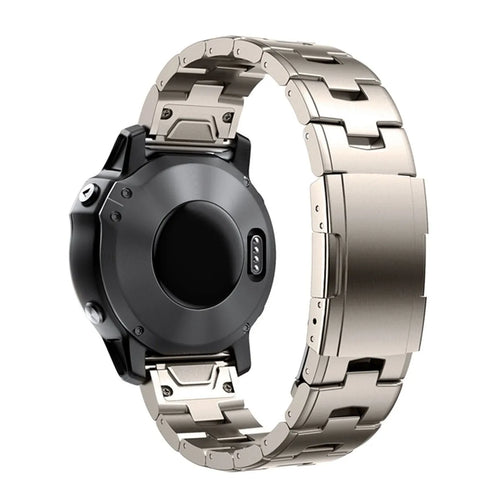 Titanium Strap, on a watch, 3/4 rear view