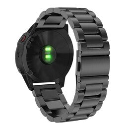 Correa acero Garmin Instinct 3 - 50mm (negra)