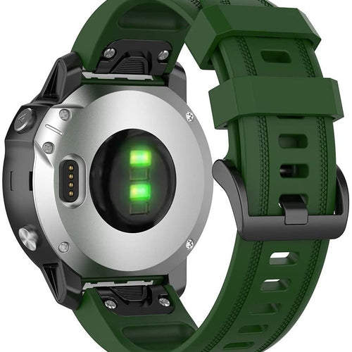 Correa silicona Garmin Approach S70 - 42mm (verde militar)