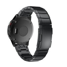 Correa de metal Garmin Instinct 3 - 45mm (negra)