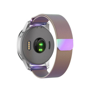 Milanese Strap, on a watch, 3/4 rear view