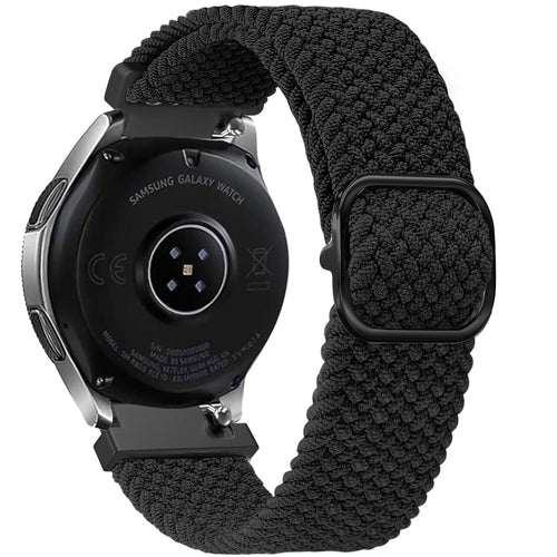 Correa reloj nylon tejida 20mm - universal (negro)