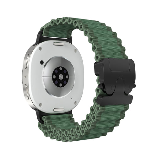 Correa nylon Outdoor con hebilla-P Samsung Galaxy Watch 9 - 40mm (verde/negro)