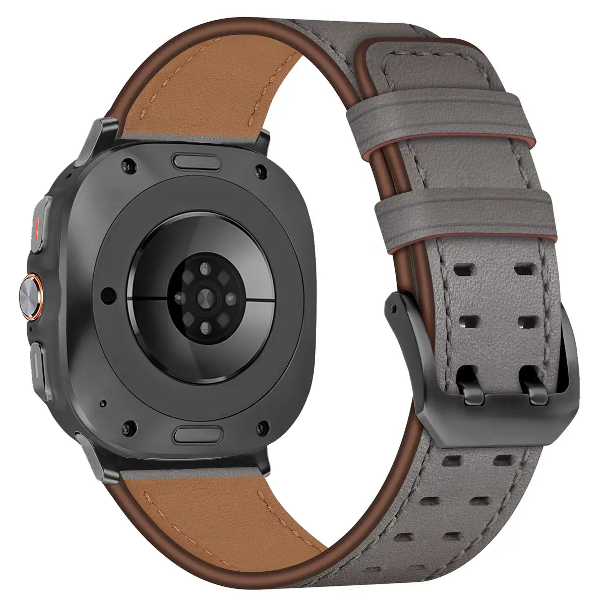 Samsung Galaxy Watch Ultra 2 Double Pin Leather Strap (Grey)
