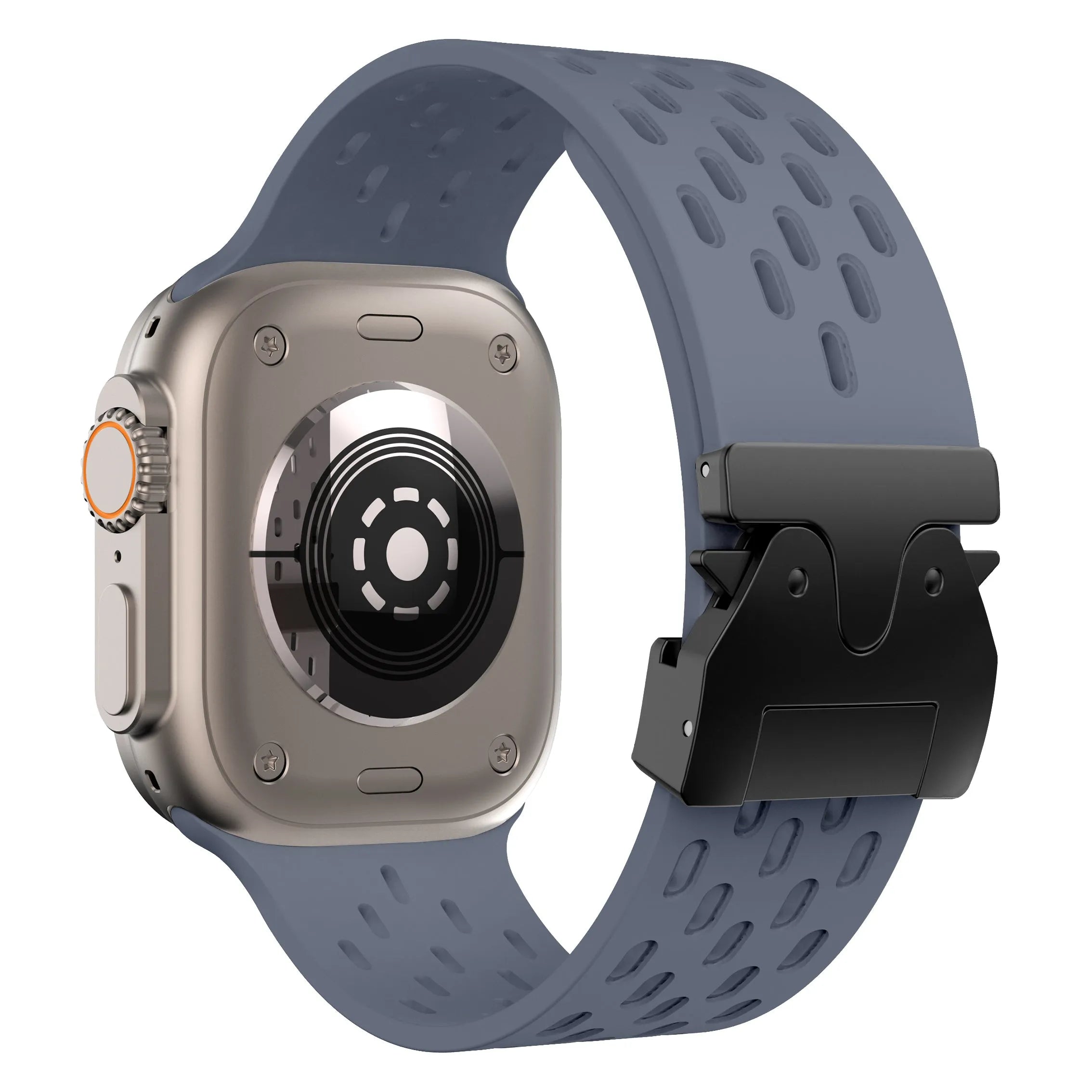 Correa silicona air con P-buckle Apple Watch (gris-azul)
