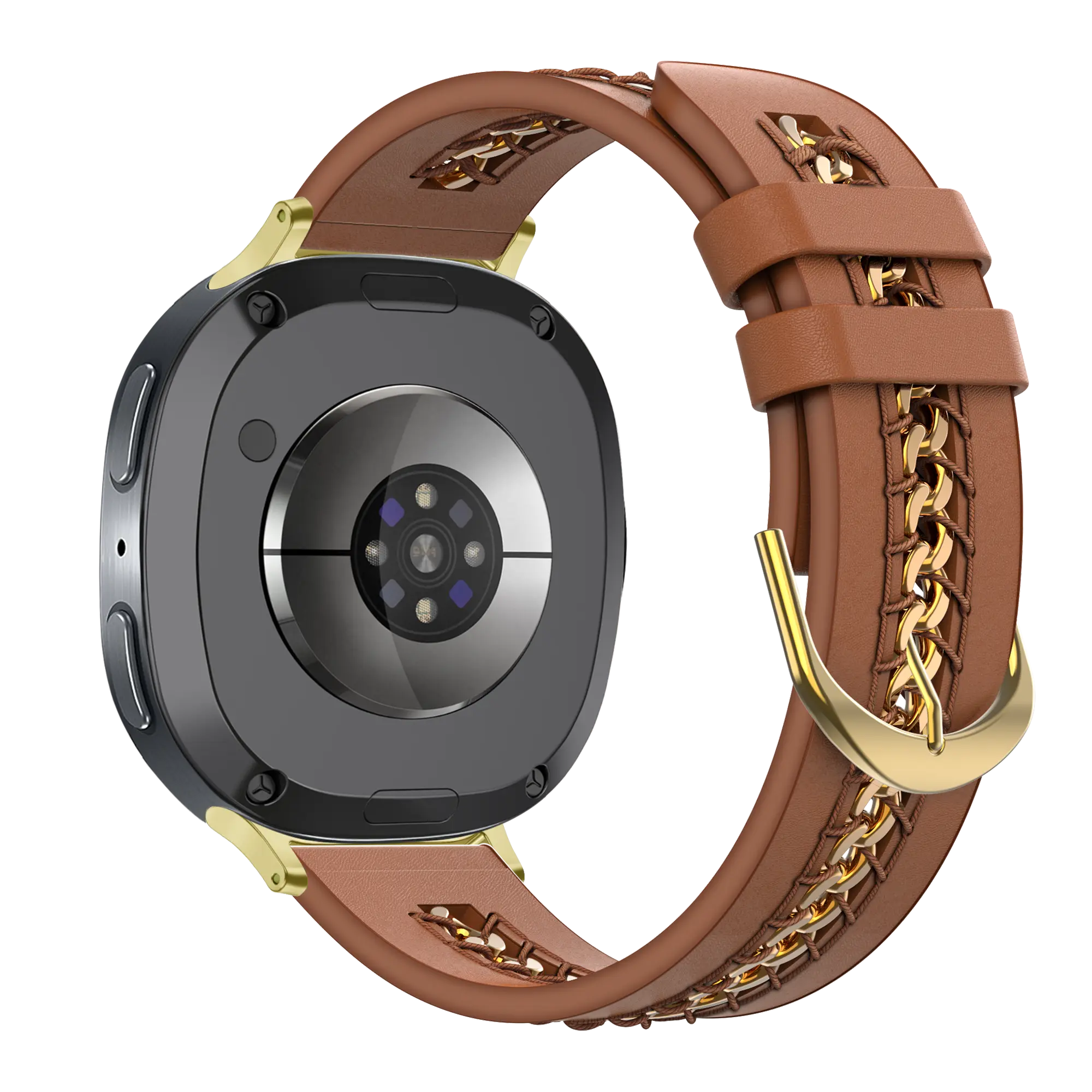 Bandz Correa cuero 'Chains' Samsung Galaxy Watch 9 - 40mm (marrón)