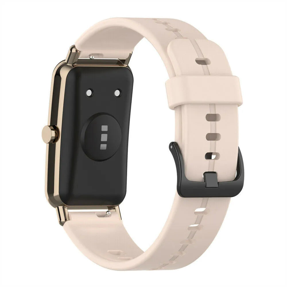Silicone Strap, on a watch, 3/4 rear view