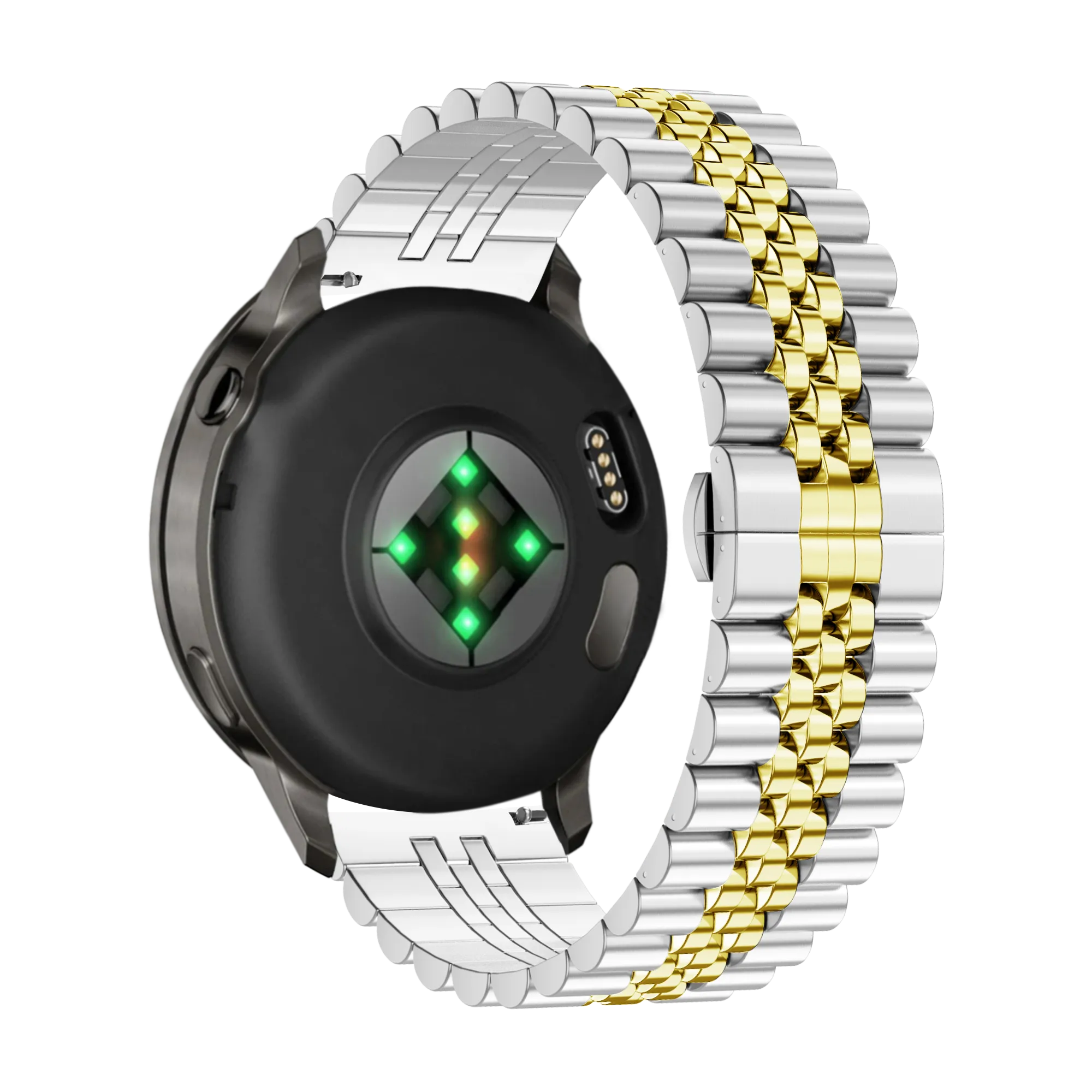 Bandz Correa acero 'Jubilee' Garmin Forerunner 255s (plateado/dorado)