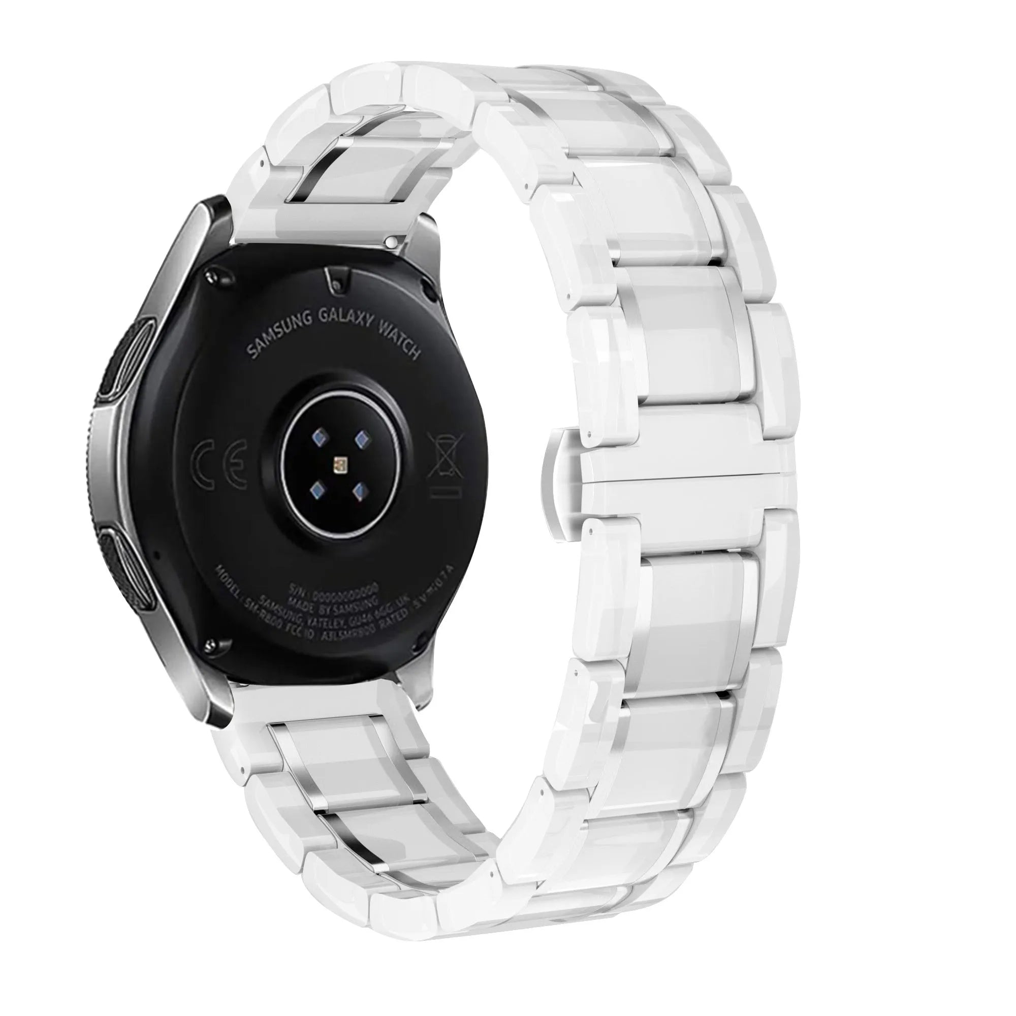 Amazfit Bip U (Pro) Ceramic Steel Strap (White/Silver)