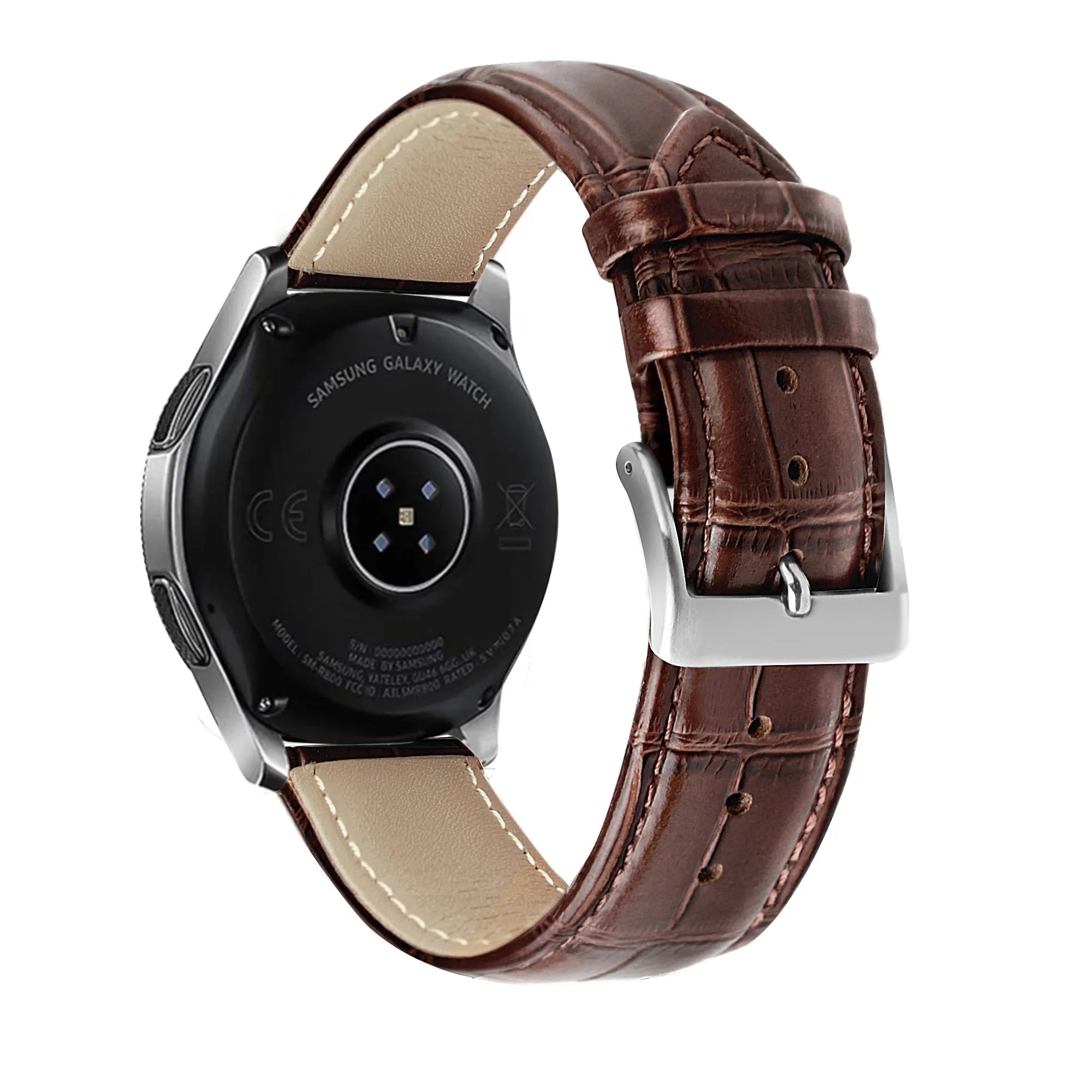 Amazfit Active Crocodile Leather Grain Strap (Brown)
