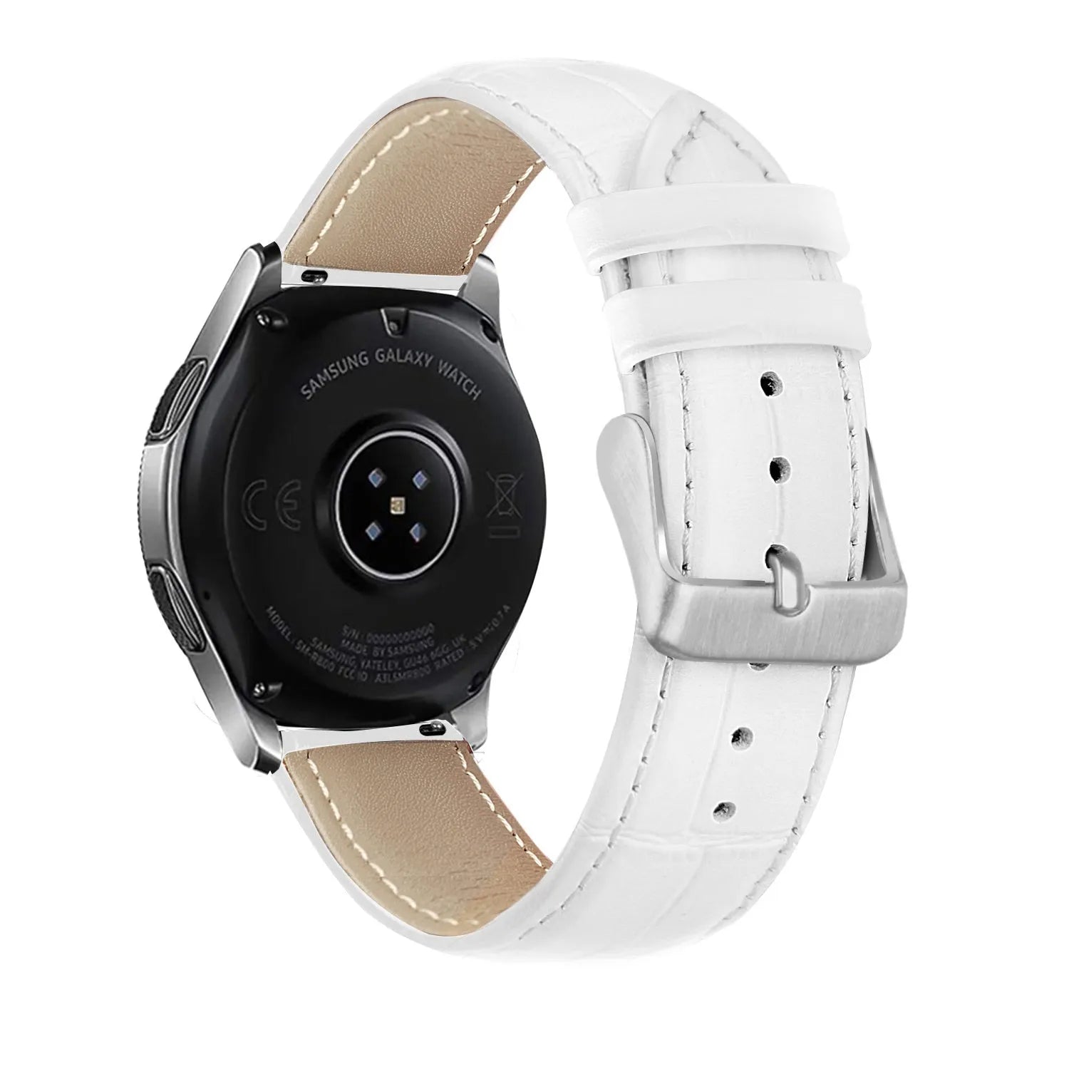 Amazfit GTS 2 Leather Strap Crocodile Grain (White)