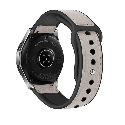 Amazfit Cheetah (Pro) Leather Hybrid Strap (White)