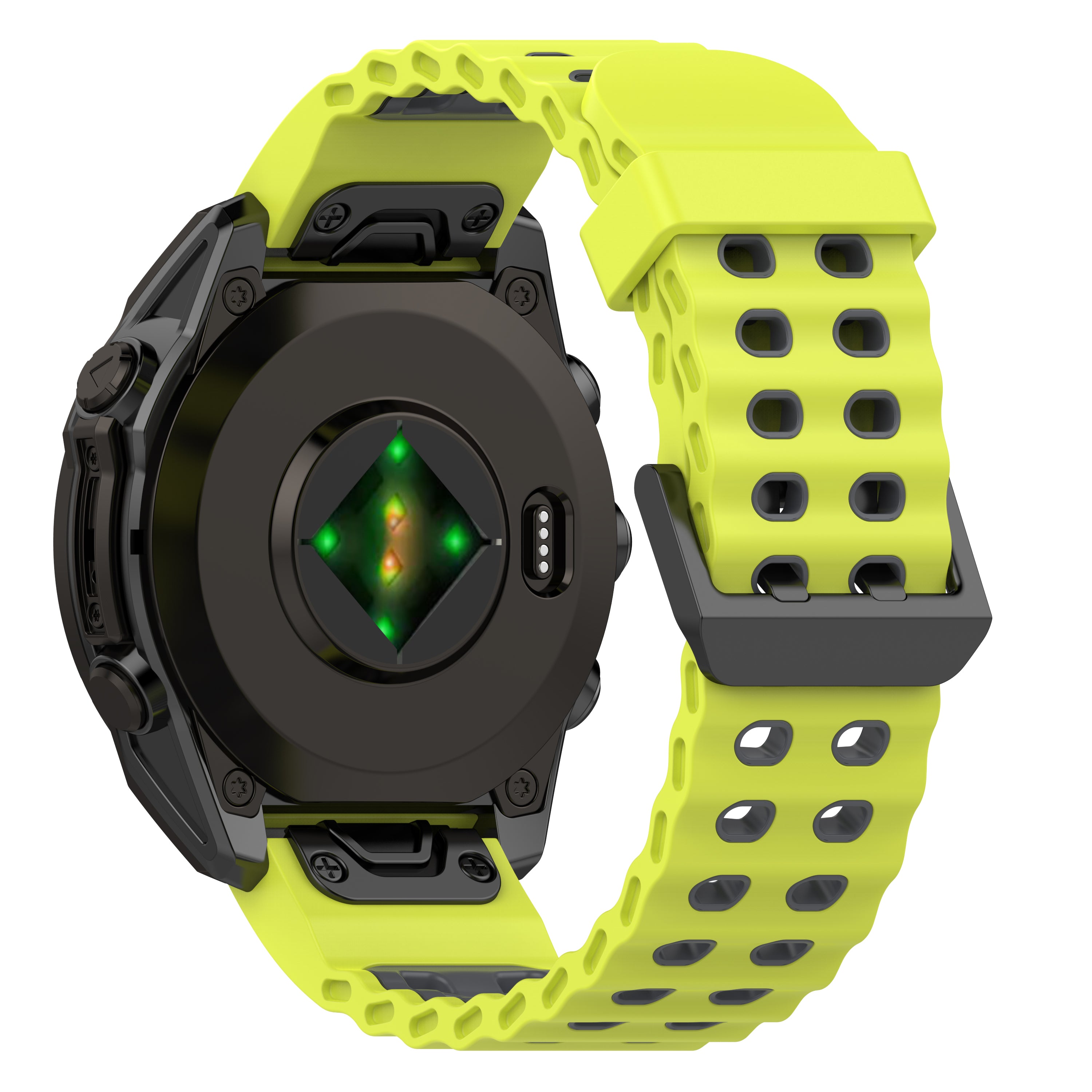 Garmin Tactix 7 Pro Wave Sport Strap (Lime/Dark Grey)