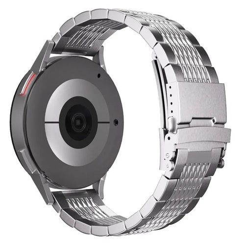 Correa eslabones acero de lujo Amazfit Cheetah (Pro) (plata)