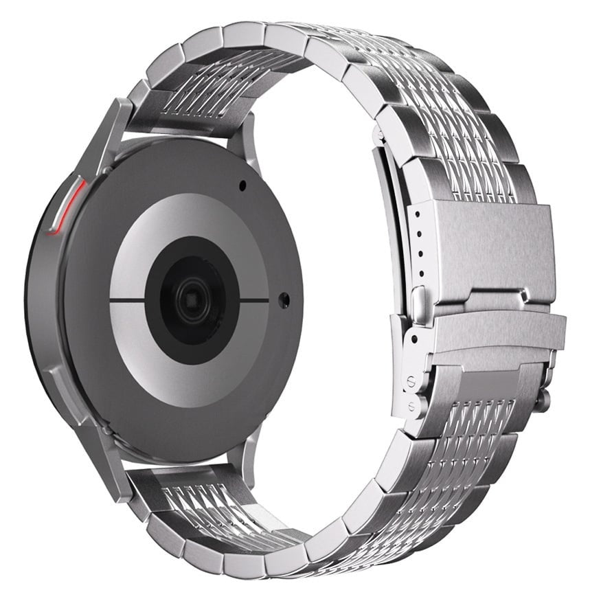 Correa acera de lujo en cadena Amazfit Bip 6 (plata)