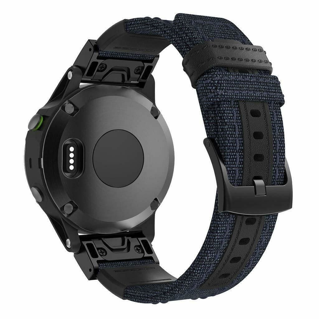 Garmin Descent G1 Nylon Hybrid Strap (Blue)