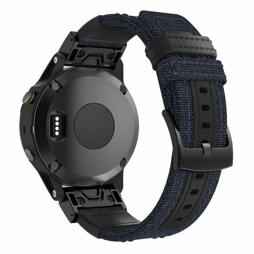 Correa nylon híbrida Garmin Instinct (azul oscuro)