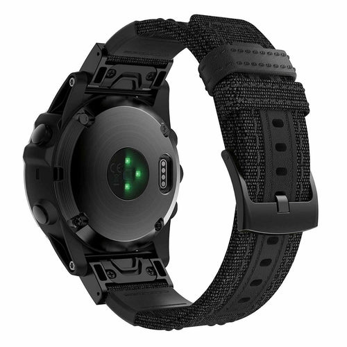 Garmin Instinct Nylon Hybrid Strap (Black)