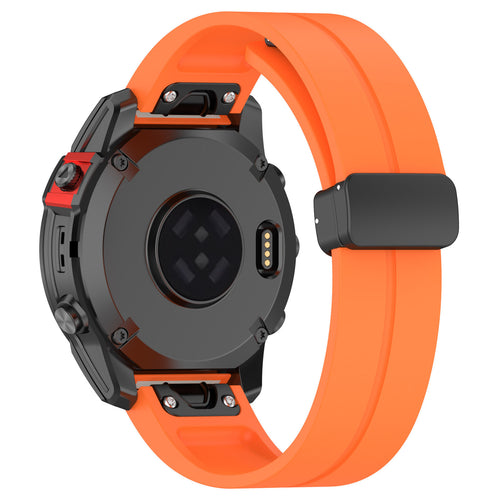 Correa silicona con hebilla-D Garmin Fenix 6 (naranja)
