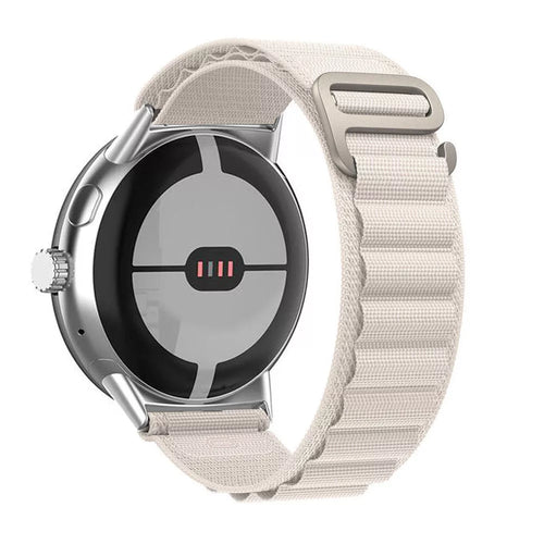 Alpine Nylon Strap, on a watch, 3/4 rear view