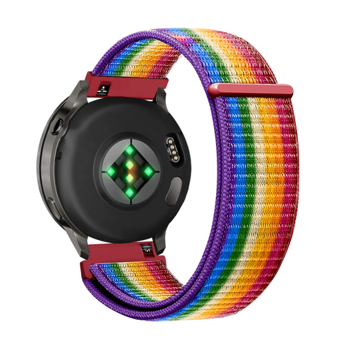 Bandz Garmin Approach J1 Nylon Loop Strap (Rainbow)