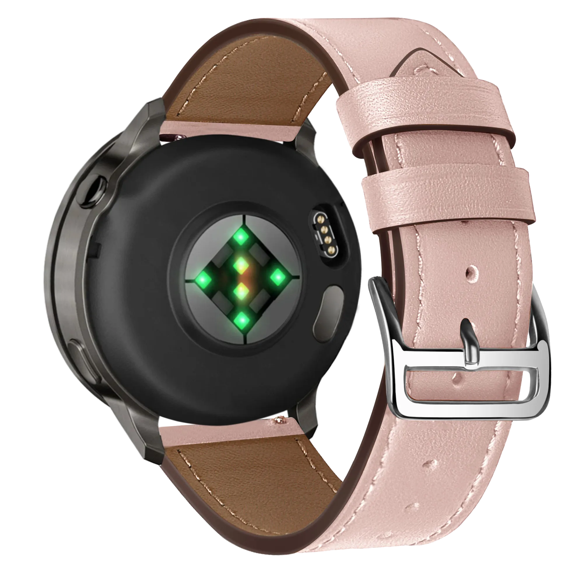Bandz Correa cuero 'Deluxe' Garmin Vivomove Luxe (rosa)