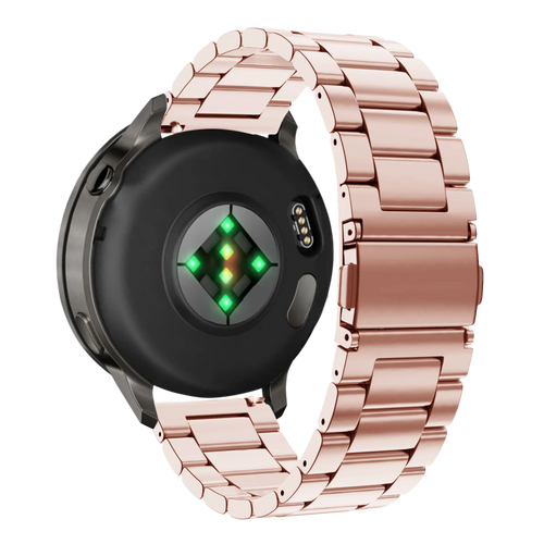 Bandz Garmin Vivoactive 5 Steel Strap 'Classic' (Pink)