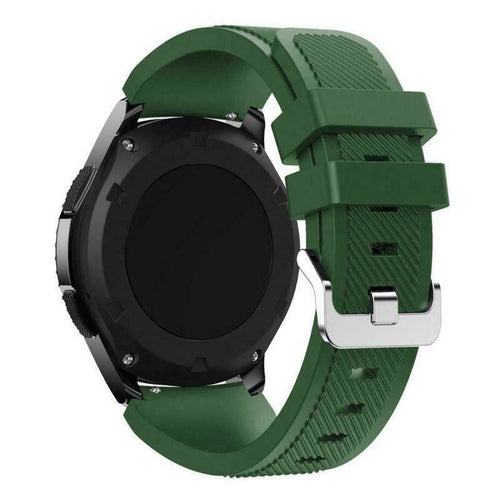Correa silicona de sarga Huawei Watch GT 5 - 46mm (verde oscuro)