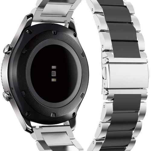 Correa acero Garmin Venu SQ 2 (plateado/negro)
