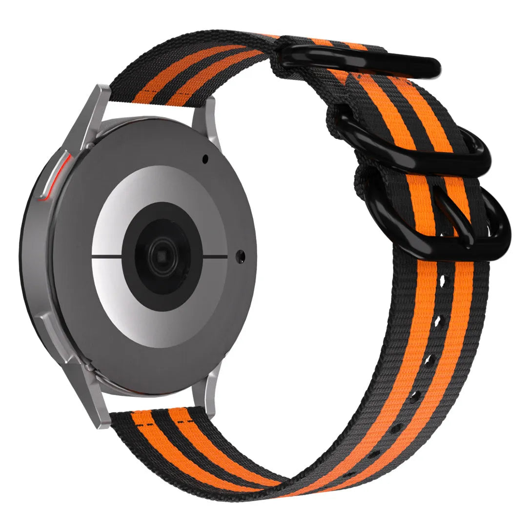 Correa nylon con hebilla OnePlus Watch 3 - 46mm (negro/naranja)