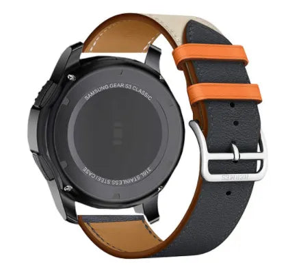 Correa cuero Duo OnePlus Watch 3 - 46mm (blanco/azul oscuro)