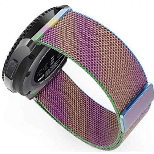 Milanese Strap, on a watch, 3/4 rear view