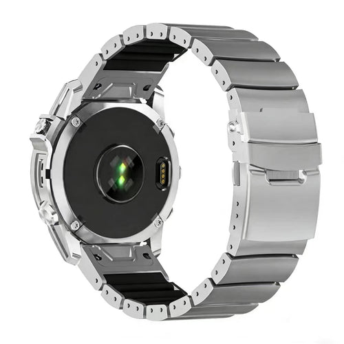 Garmin Approach S62 Titanium Hybrid Strap (Silver)