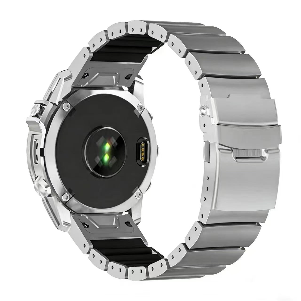 Correa titanio híbrida Garmin Quatix 7 (plata)