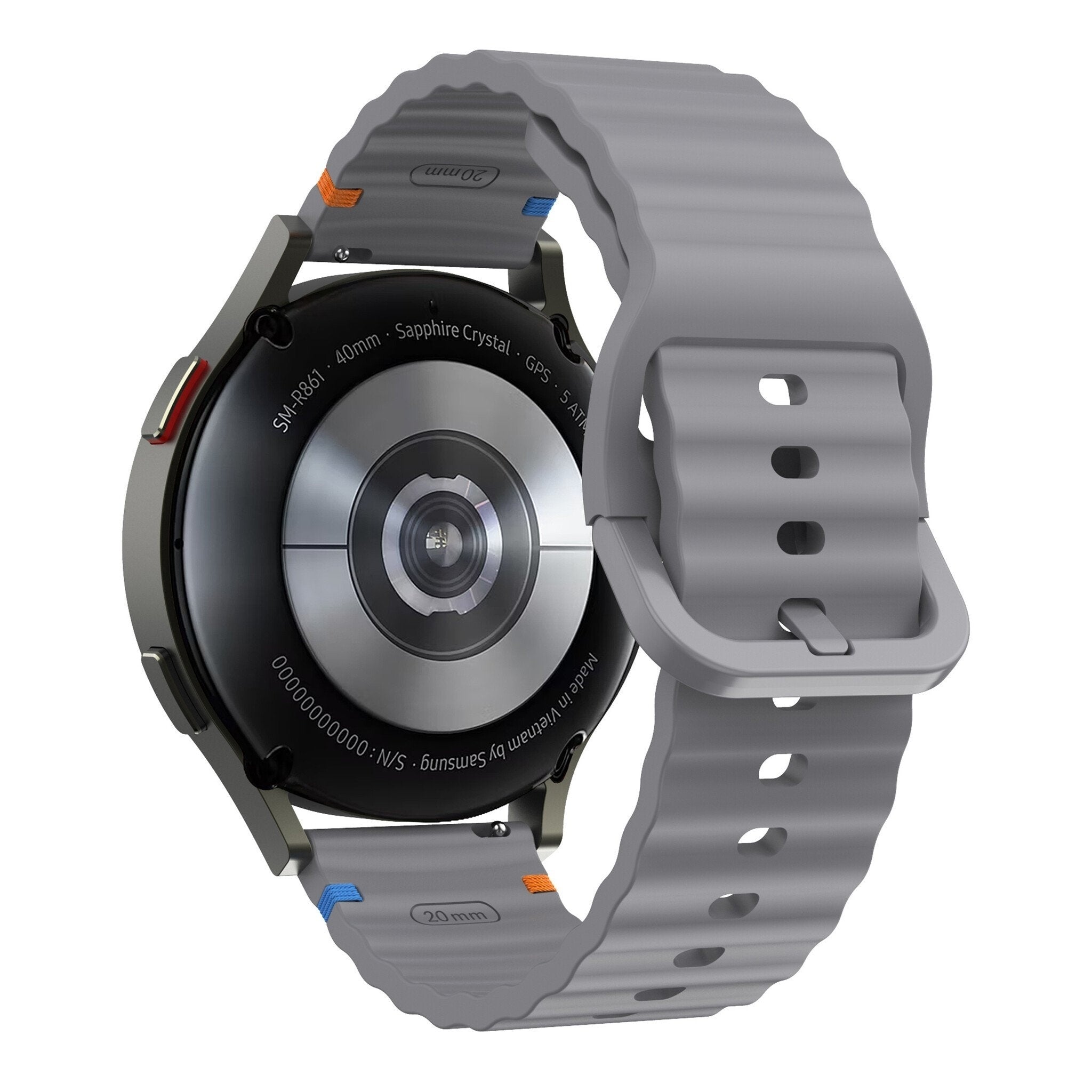 Correa silicona Ondulada CMF Watch Pro 3 (gris oscuro)