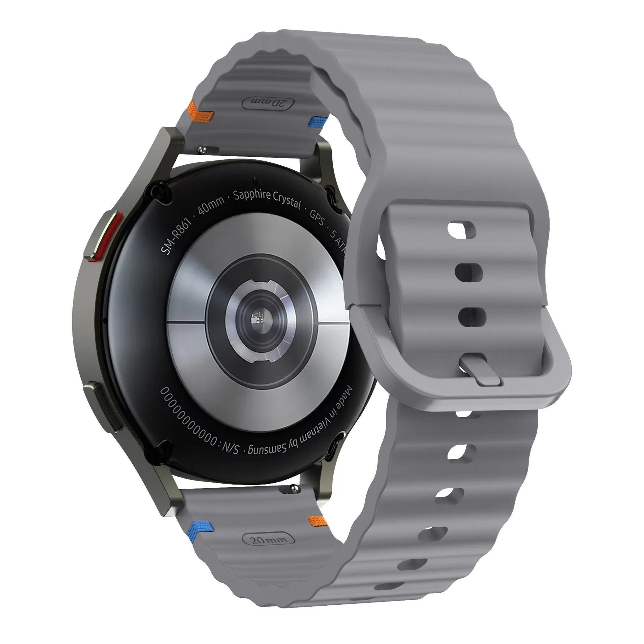 Suunto 9 Peak Pro Wave Silicone Strap (Dark Grey)