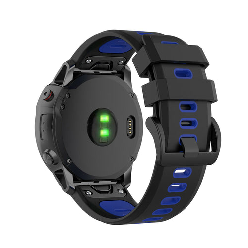 Correa deportiva con hebilla Garmin Descent MK3i - 51mm (negro/azul)