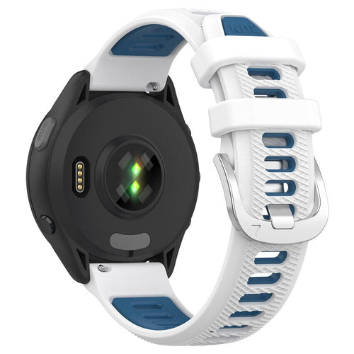 Correa deportiva con hebilla Garmin Approach S50 (blanco/azul)