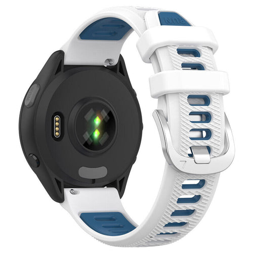 Correa deportiva con hebilla Garmin Approach S40 (blanco/azul)