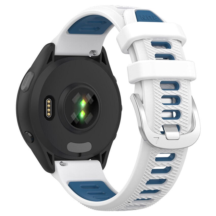 Correa deportiva con hebilla Garmin Approach S44 (blanco/azul)