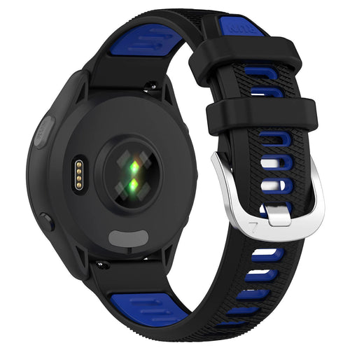 Correa deportiva con hebilla Garmin Vivoactive 6 (negra/azul)