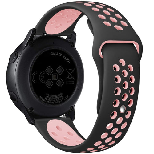 Samsung Galaxy Watch Active Sport Strap (Black/Pink)