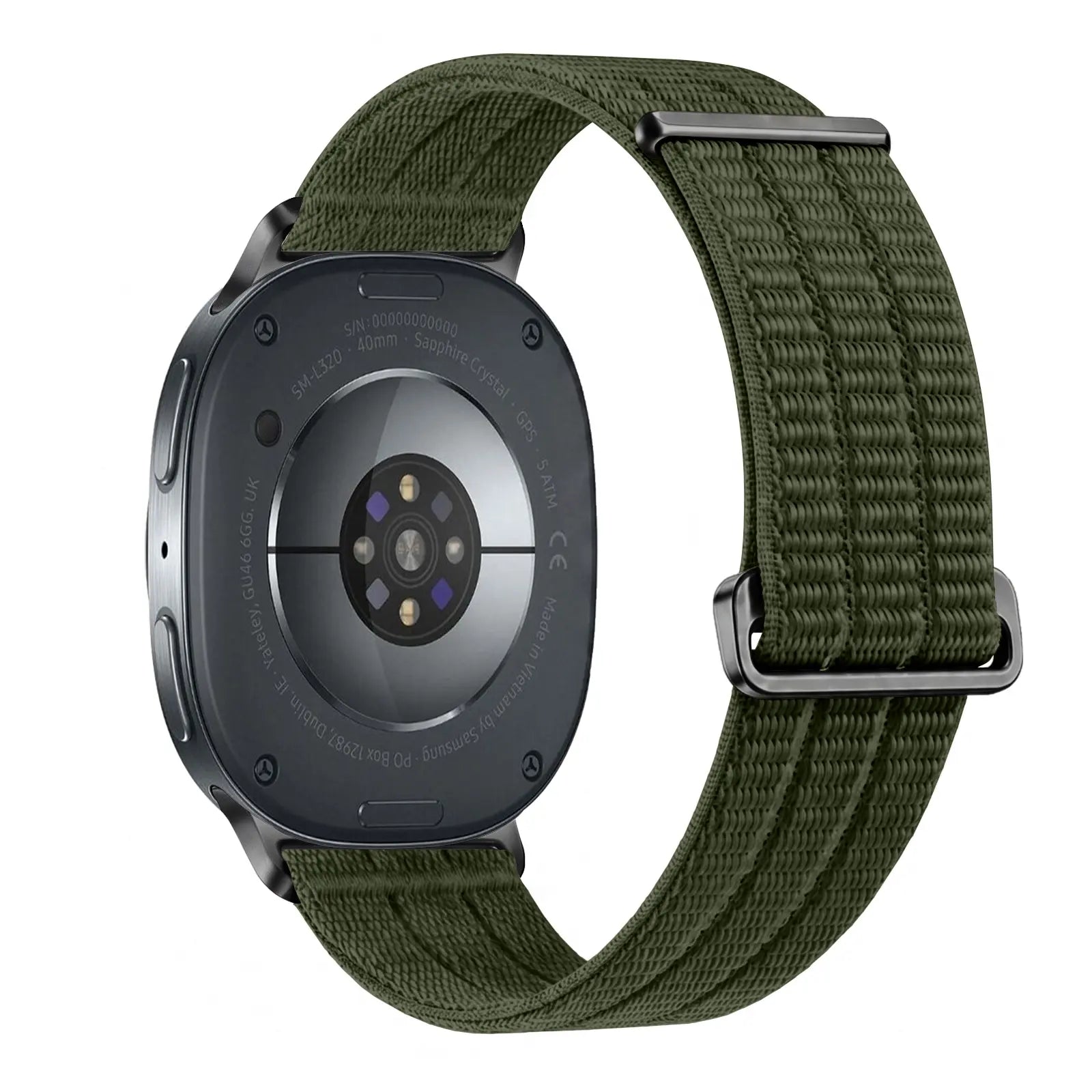 Correa nylon air Samsung Galaxy Watch 9 - 40mm (verde oscuro)