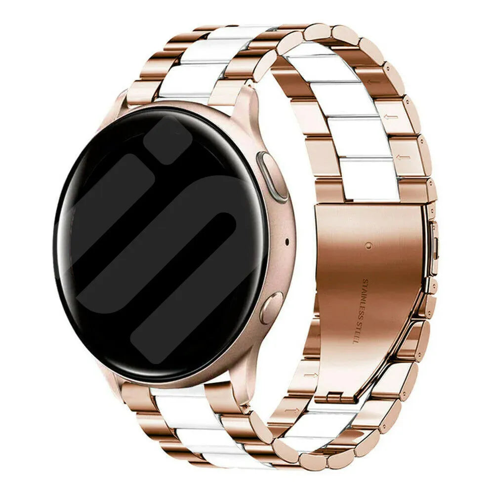 Correa acero Amazfit GTR Mini (rosa dorado/blanco)