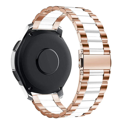 Correa acero Amazfit Bip U (Pro) (rosa dorado/blanco)