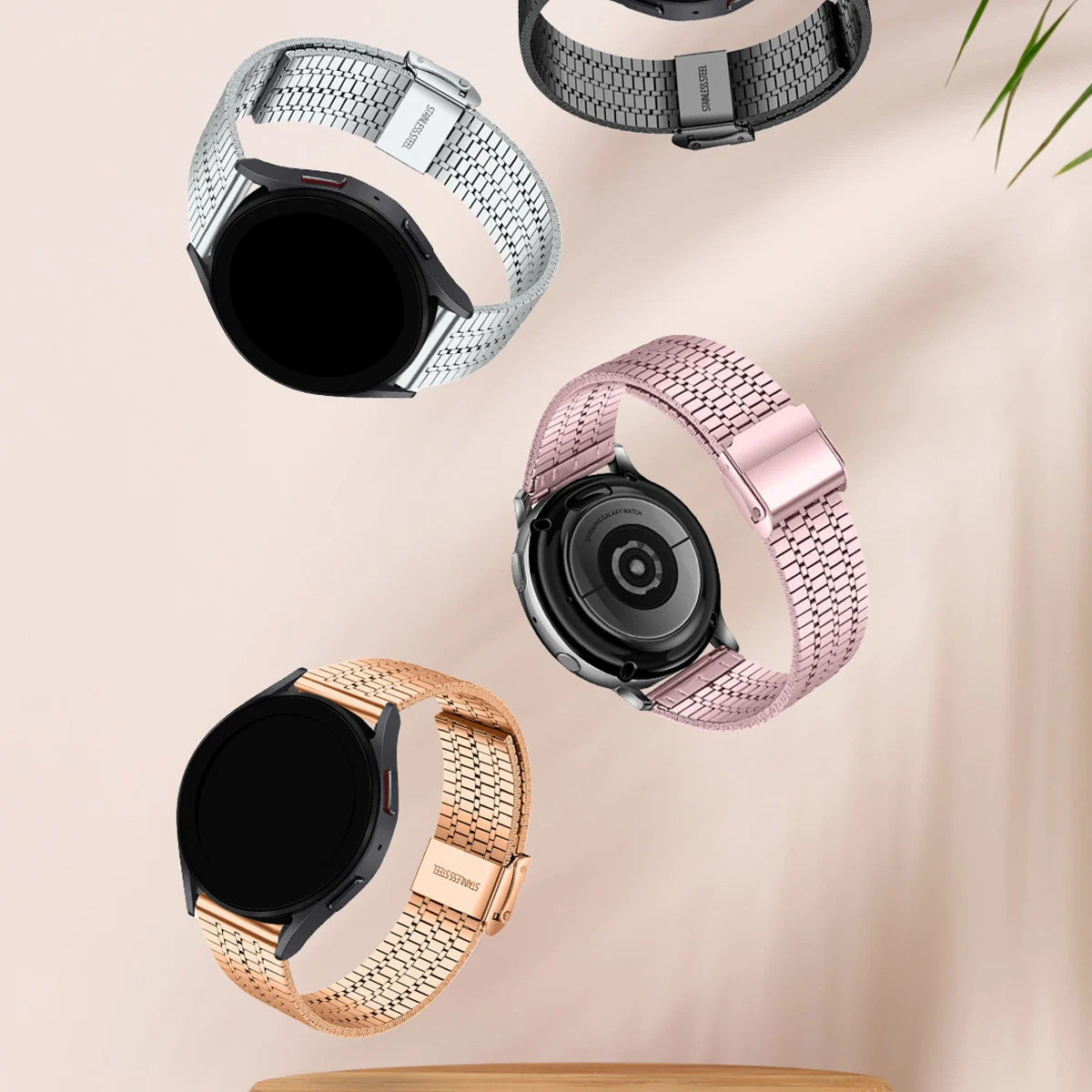 Correa acero inoxidable Samsung Gear Sport (plata)