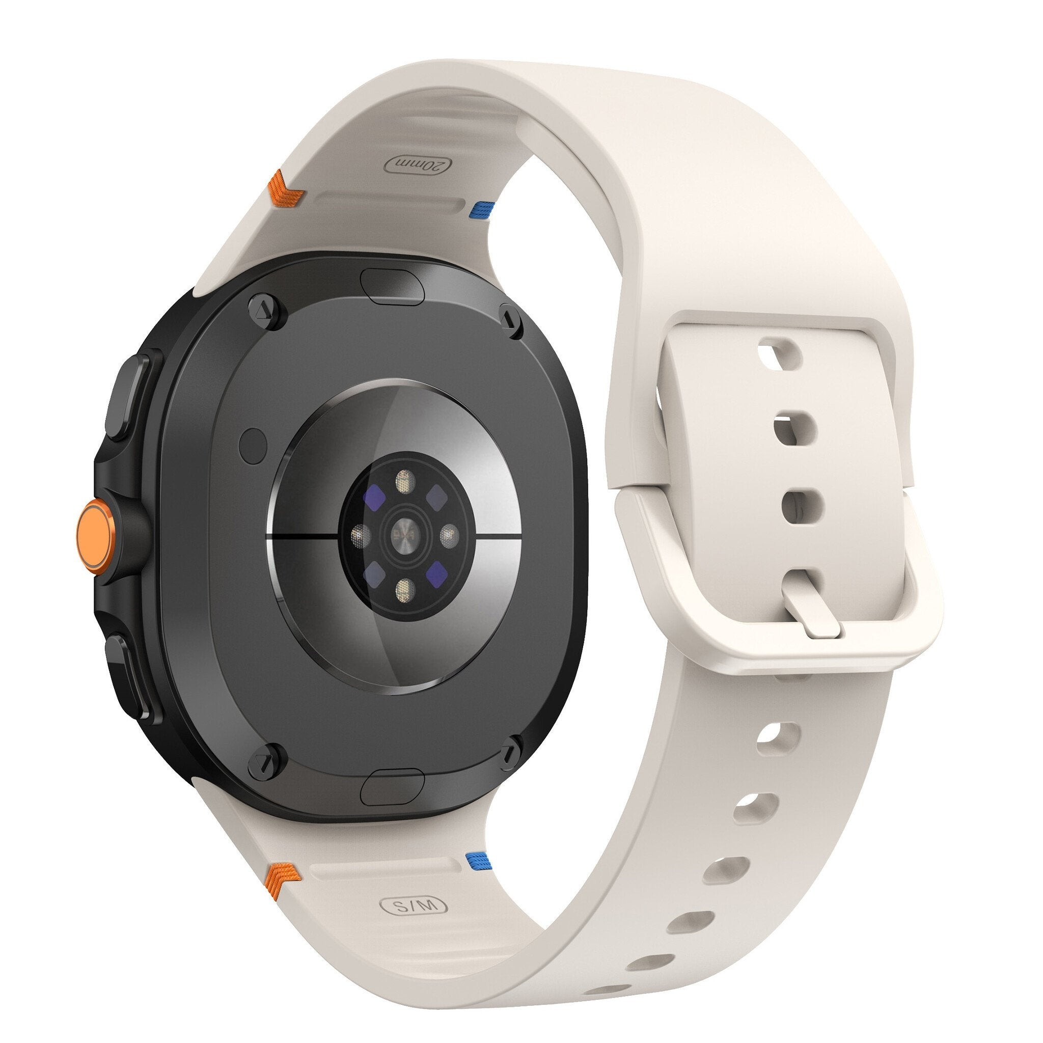 Correa silicona Samsung Galaxy Watch 8 - 44mm (blanco estrella)