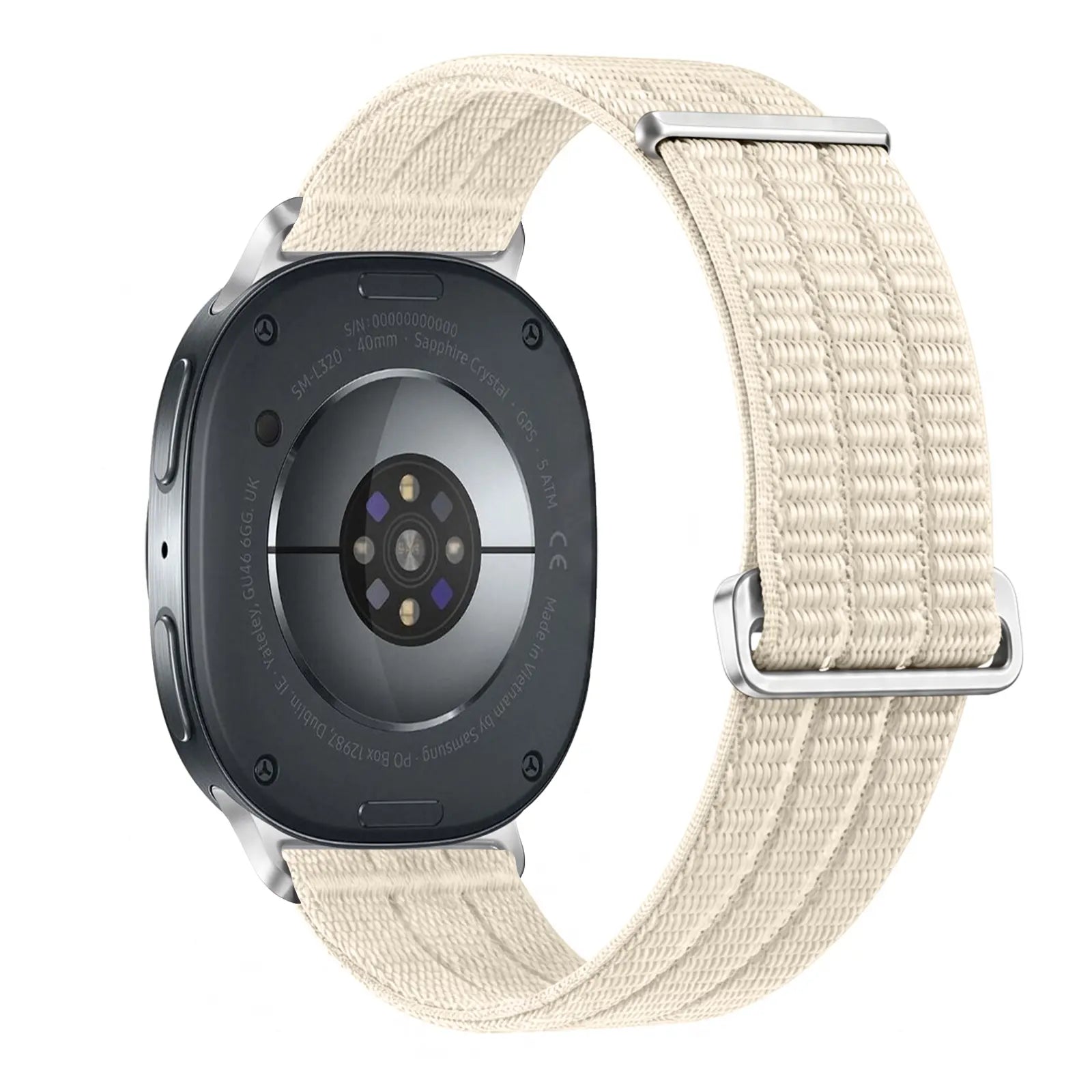 Correa nylon air Samsung Galaxy Watch 9 - 40mm (blanco estrella)