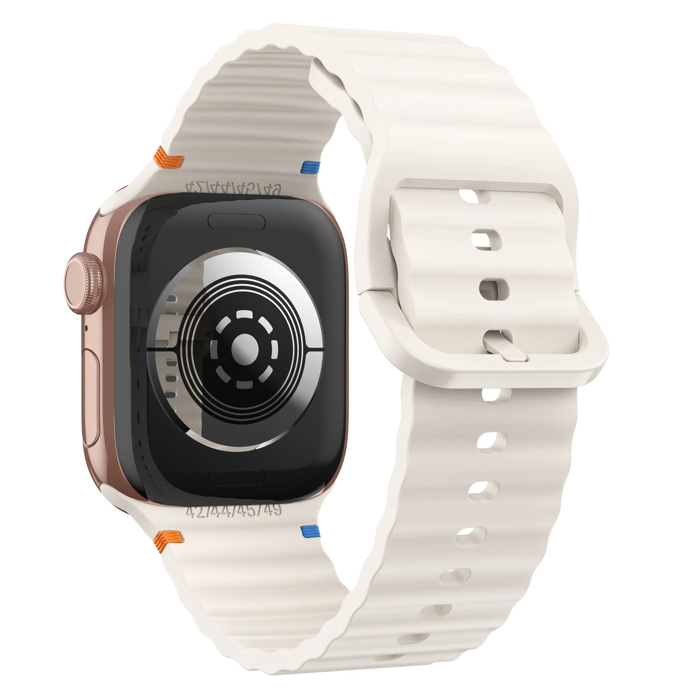 Apple Watch Wave Silicone Strap (Starlight)